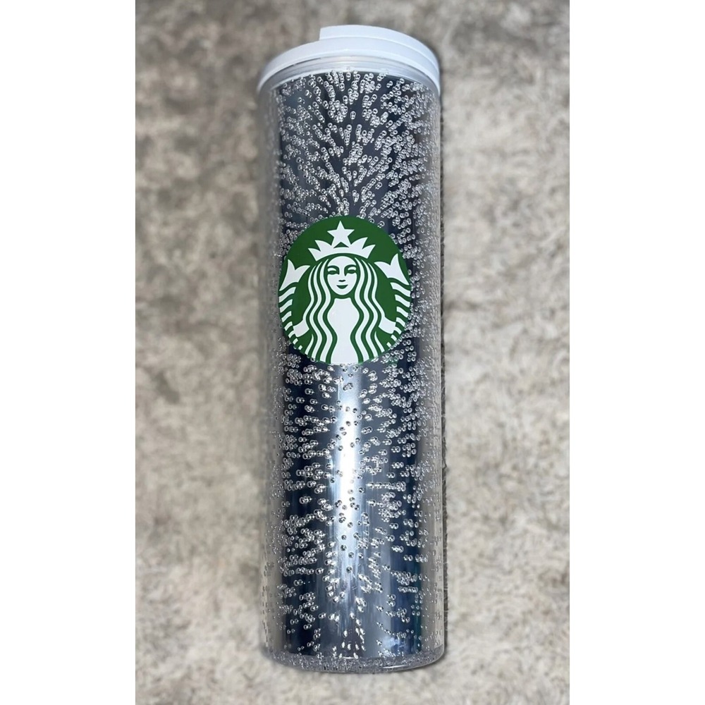 Starbucks‎ Holiday Silver Champagne Tumbler Cup